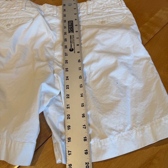Ralph Lauren Double RL Ivory Flat Front Men Shorts - Picture 6 of 8